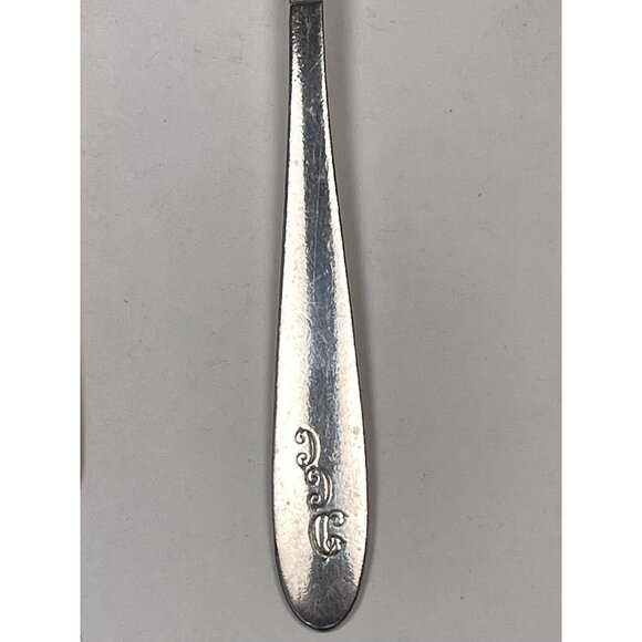 VTG Set International Silver Silverplated COCKTAIL FORK & DEMITASSE SPOON DCC - Picture 2 of 5